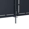 vidaXL Portail de jardin en acier 300x200 cm anthracite