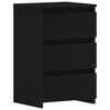 vidaXL Cabinet de chevet 2 pcs Ch&ecirc;ne noir 40 x 35 x 62,5 cm
