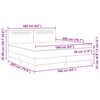 vidaXL Lit &agrave; ressorts avec matelas Gris 160 x 200 cm Simili cuir