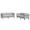vidaXL Ensemble de canap&eacute;s 2 pcs gris clair velours