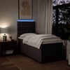 vidaXL Sommier &agrave; lattes de lit avec matelas Marron fonc&eacute; 80x200 cm