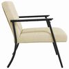 vidaXL fauteuil Cr&egrave;me 59 x 75 x 78 cm tissu