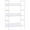 vidaXL Biblioth&egrave;que &agrave; 3 niveaux blanc 60x27,6x90,5cm bois d'ing&eacute;nierie