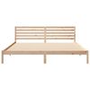 vidaXL Cadre de lit avec t&ecirc;te de lit Marron 200 x 210 cm Pin massif