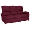 vidaXL Canap&eacute; inclinable &agrave; 3 places Violet Tissu