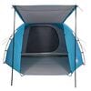 vidaXL Tente de camping tunnel 4 personnes bleu imperméable