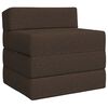 vidaXL Canap&eacute;-lit pliable Taupe 200 x 70 x 15 cm Tissu