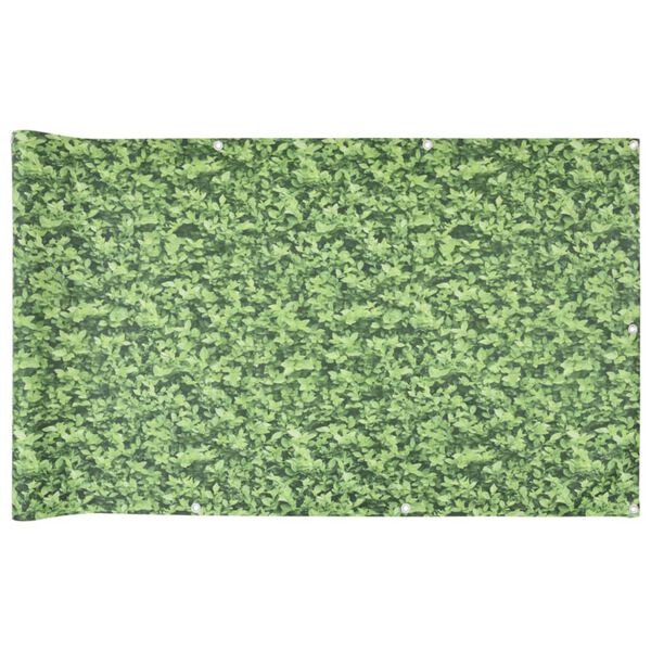 vidaXL &Eacute;cran d'intimit&eacute; de balcon aspect de plante vert 1000x75 cm PVC