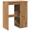 vidaXL Table de bar avec &eacute;tag&egrave;res ch&ecirc;ne artisanal bois d'ing&eacute;nierie