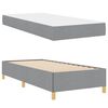 vidaXL Cadre de lit avec matelas Gris clair 90 x 190 cm tissu
