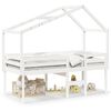 vidaXL Lit haut sans matelas blanc 80x200 cm bois de pin massif