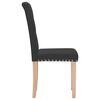 vidaXL Chaises &agrave; manger lot de 6 noir tissu