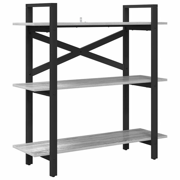 vidaXL &Eacute;tag&egrave;re Gris Sonoma 100 x 33,5 x 102 cm Bois d'ing&eacute;nierie