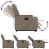 vidaXL Fauteuil inclinable &eacute;lectrique cappuccino similicuir