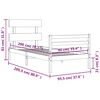vidaXL Cadre de lit sans matelas 90x200 cm bois massif