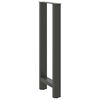 vidaXL Pieds de table de bar Anthracite 2 pi&egrave;ces 40 x (100-101) cm Acier