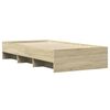 vidaXL Cadre de lit sans matelas ch&ecirc;ne sonoma 90x200 cm