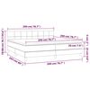 vidaXL Sommier &agrave; lattes de lit et matelas Vert fonc&eacute; 200x200cm Velours