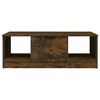 vidaXL Table basse ch&ecirc;ne fum&eacute; 102x50x36 cm bois d'ing&eacute;nierie