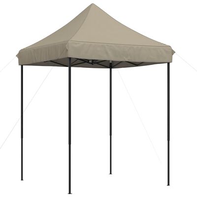 vidaXL Tente de réception pliable escamotable taupe 200x200x306 cm