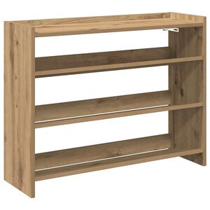 vidaXL &Eacute;tag&egrave;re &agrave; chaussures ch&ecirc;ne artisanal 80x25x62cm bois ing&eacute;nierie