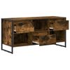 vidaXL Meuble TV Ch&ecirc;ne Fum&eacute; 100 x 36 x 49,5 cm Bois d'ing&eacute;nierie