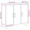 vidaXL Buffet Ch&ecirc;ne artisanal 90 x 34 x 80 cm Bois d'ing&eacute;nierie