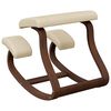 vidaXL Chaise assis-genoux cr&egrave;me 48x71x51 cm contreplaqu&eacute; de bouleau