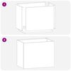 vidaXL Cache-pot de jardin Acier inoxydable 50 x 32 x 40 cm