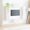 vidaXL Ensemble meuble TV 6 pcs Blanc brillant Bois d'ing&eacute;nierie
