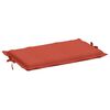 vidaXL Coussin de chaise longue rouge m&eacute;lang&eacute; 186x58x4 cm tissu
