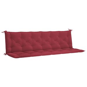 vidaXL Coussin de banc de jardin rouge bordeaux tissu oxford