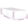 vidaXL Cadre de lit sans matelas vert fonc&eacute; 90x200 cm velours
