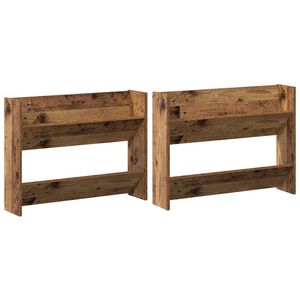 vidaXL Cabinet &agrave; chaussures 2 pc 80 x 18 x 60 cm Bois d'ing&eacute;nierie