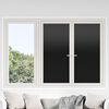 vidaXL Films pour fen&ecirc;tre 3 pcs statique d&eacute;poli noir PVC