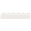 vidaXL Bordures de pelouse 30 pcs Blanc 103 x 0,05 x 22 cm Acier