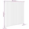 vidaXL T&ecirc;te de lit murale Noir 108x3x110 cm Bois massif de pin
