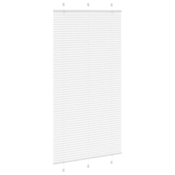 vidaXL Store pliss&eacute; blanc 110x200cm largeur du tissu 109,4cm polyester