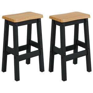 VidaXL Tabouret de bar haut EKAI 2 pcs Noir 40 x 29 x 63 cm