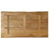vidaXL Dessus de table bord vivant 120x60x3,8 cm bois de manguier brut