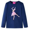 T-shirt enfants &agrave; manches longues bleu marine 104