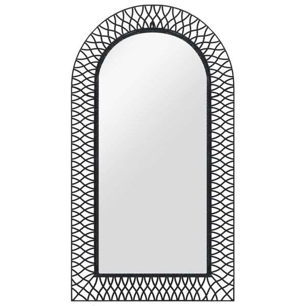 vidaXL Miroir mural Arqu&eacute; 60 x 110 cm Noir