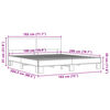 vidaXL Cadre de lit sans matelas ch&ecirc;ne marron 180x200 cm
