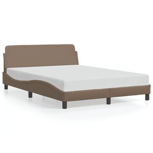 vidaXL Cadre de lit Dover cappuccino 120x200 cm similicuir