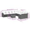 vidaXL Salon de jardin 11 pcs avec coussins noir r&eacute;sine tress&eacute;e