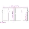 vidaXL Auvent lat&eacute;ral r&eacute;tractable marron 120x600 cm