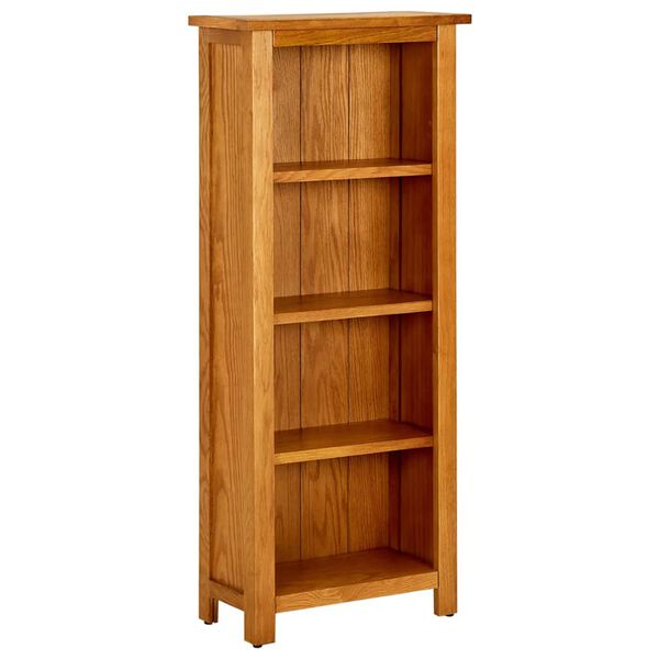 vidaXL Biblioth&egrave;que &agrave; 4 niveaux 45x22x110 cm Bois de ch&ecirc;ne massif
