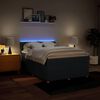 vidaXL Sommier &agrave; lattes de lit avec matelas Bleu 140x200 cm Tissu