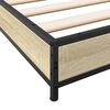 vidaXL Cadre de lit sans matelas ch&ecirc;ne sonoma 120x190 cm