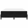 vidaXL Lit &agrave; ressorts avec matelas Noir 140 x 200 cm tissu